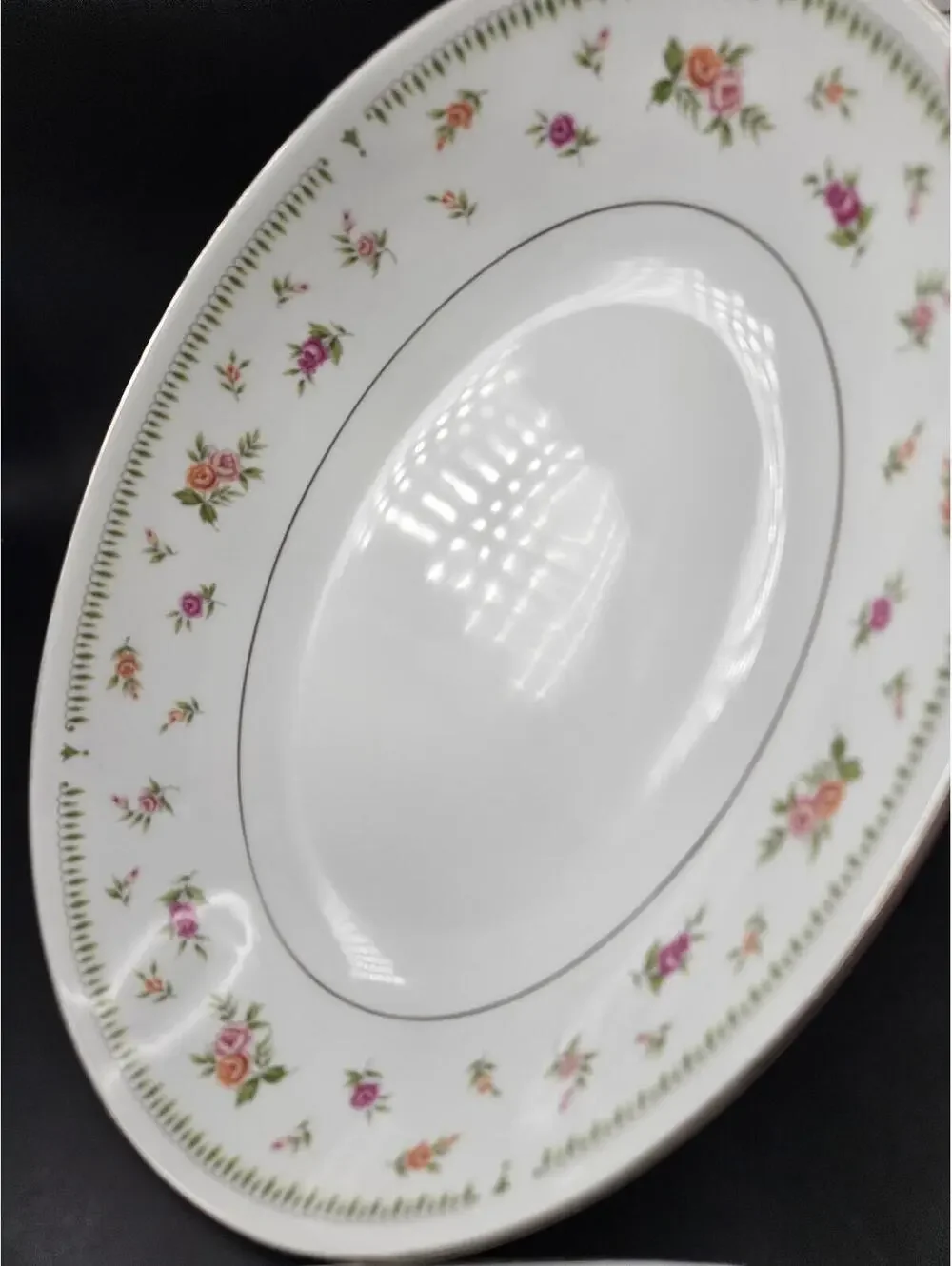 Abingdon Floral Pink Green Shower Setup Kit 6pc Hostess Set Mug Butter Dish Bowl